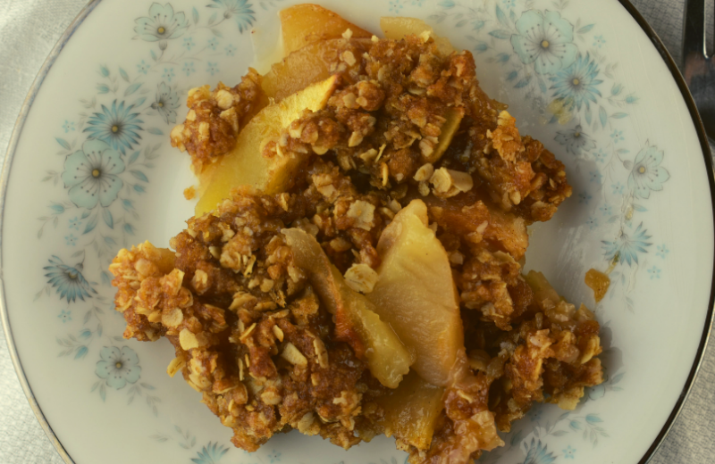 We've taken our Grandma's Famous Apple Crisp and portioned it perfectly for one.  This Easy Apple Crisp for One takes the guilt and temptation out of eating more than you should.