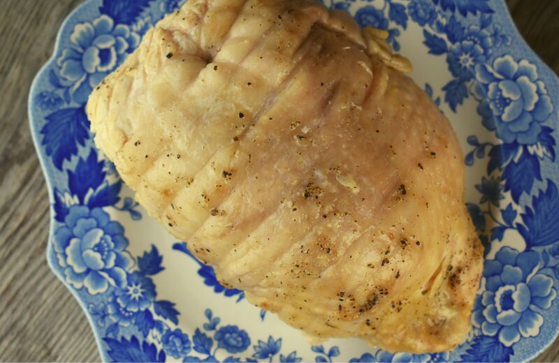 Slow Cooker Turkey Breast is a simple and easy way to serve up a juicy turkey breast every time.  With only six ingredients (turkey breast, butter, salt, pepper, onions and garlic), it's an easy recipe to make any day of the week, not just for Thanksgiving. 