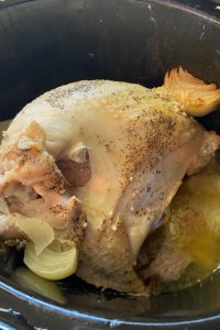 Slow Cooker Turkey Breast results in a moist and tender breast every time. Start with either a boneless or bone-in turkey breast.