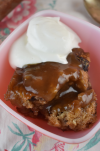 Old Fashioned Date Pudding features a date cake with a rich, sticky sauce that separates to the bottom while cooking. Serve warm with the sticky sauce poured over top and a dollop of whipped cream. One whiff or bite will take you back to Grandma's kitchen. 
