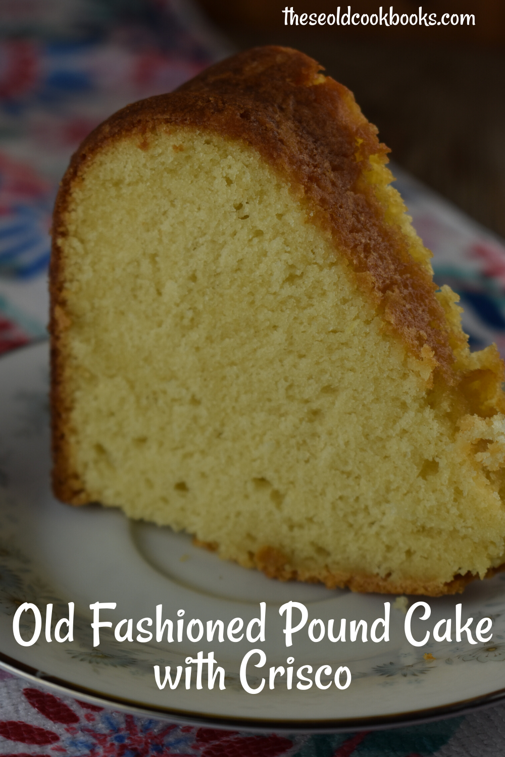 Grandma's Traditional Pound Cake is a special version uses butter, margarine and Crisco for a perfectly moist and dense texture.  Amateurs and professional bakers alike will fall for this easy recipe. Serve it up for dessert or breakfast, it will be a favorite for all.