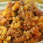 Ground Beef Goulash might be the easiest, family-pleasing meal of all time. The combination of ground beef, tomatoes, and elbow macaroni and a handful of other easy ingredients comes together to create the perfect marriage of flavors.