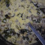 Low Carb Tuscan Kale Soup is a copy cat recipe for keto zuppa toscana made with sausage, riced cauliflower and kale. 