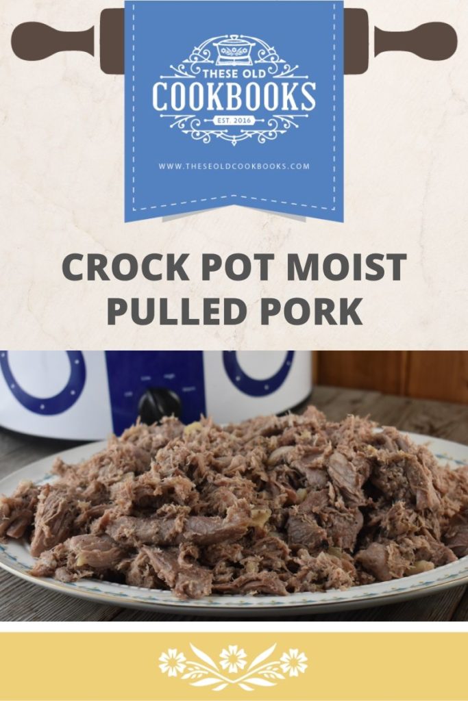 Once this crock pot pulled pork without barbecue sauce is ready, you can easily shred it with forks.