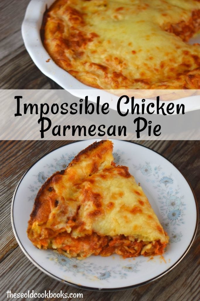 Impossible Chicken Parmesan Pie is a vintage recipe featuring Bisquick.