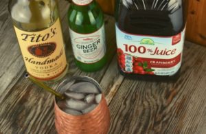 What do you get when you combine a traditional Cape Codder and a Moscow Mule?  They marry together for a perfect Cranberry Moscow Mule made with only 4 simple ingredients.