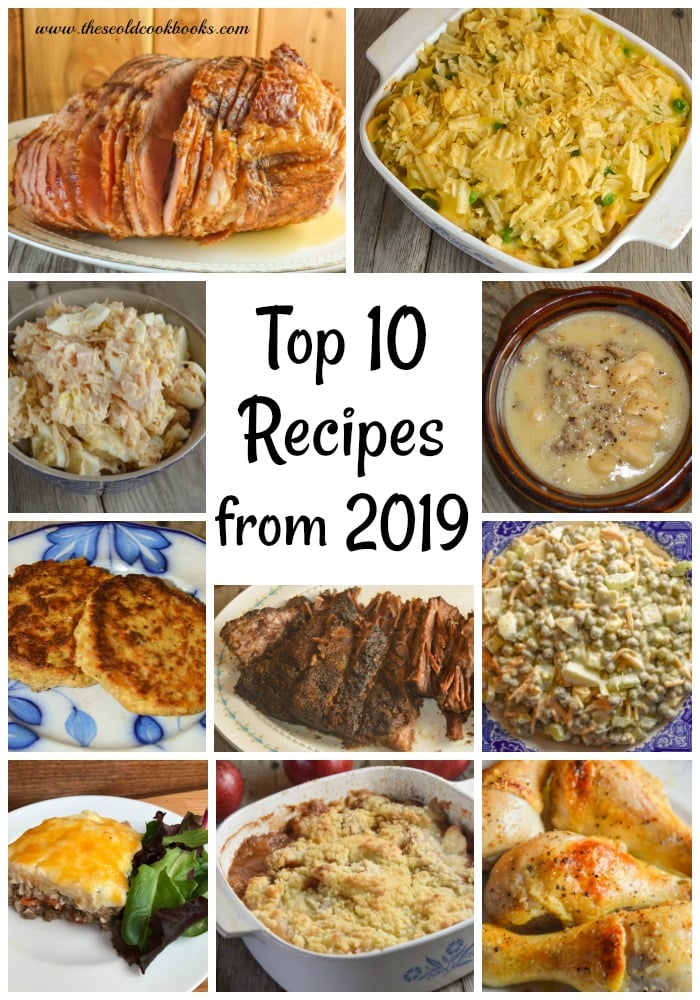 Check out our top 10 recipes from 2019 on These Old Cookbooks..