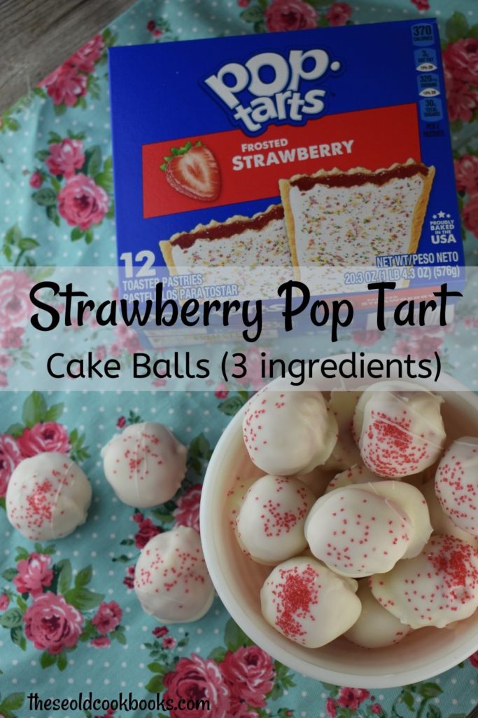 Choose what flavor Pop Tart Balls you want by using different Pop Tart flavors like Smores or Strawberry.