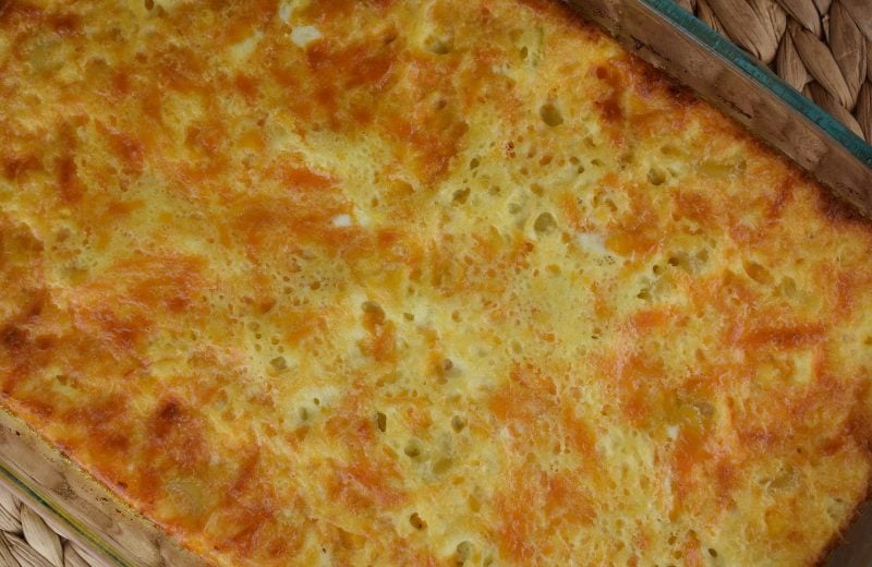Buttermilk Mac and Cheese is the best ever, oven-baked macaroni and cheese. The addition of eggs to this old-fashioned macaroni and cheese lends to a fluffy version that your family and friends will beg you to make over and over again. Be prepared to make this for all future holiday pitch-ins and gatherings.