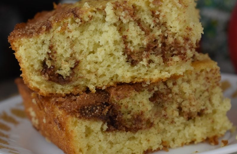 Cake Mix Applesauce Cake is an easy dessert with only 6 ingredients. Adding applesauce to a boxed yellow cake mix results in a light, moist coffee cake that is irresistible to the young and old alike.