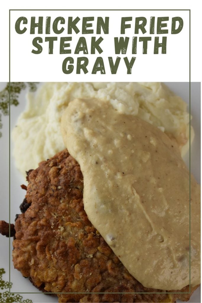 Chicken Fried Steak (also known as Fried Cubed Steak or Country Fried Steak) is downright delicious.  This 20-minute meal consists of perfectly seasoned and breaded cubed steak that is pan fried and topped with homemade gravy. 