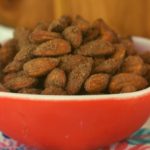 Looking for a protein-packed snack that follows a clean eating diet? Cocoa Dusted Almonds with Protein Powder will remind you of your favorite snack without the added sugar. When the hunger-pain hits, grab a handful of these healthy treats. 