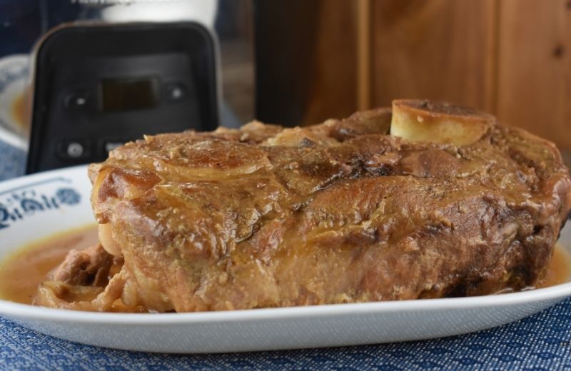 If you're looking for a new favorite crock pot recipe that the whole family will love, try Easy Slow Cooker Pork Roast. With only 4 ingredients, you won't even break a sweat when preparing this tender pork roast.