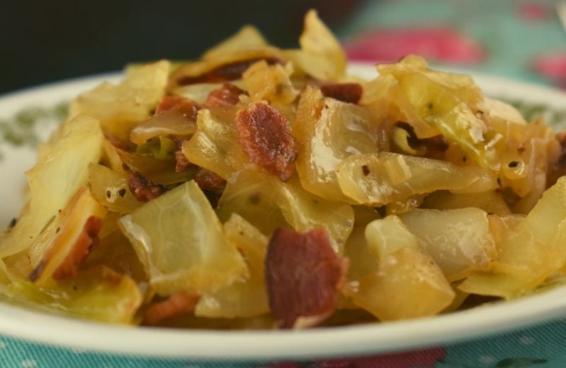 Bacon and Cabbage are the perfect combination, and Fried Cabbage with Bacon might be my favorite side dish. This fail-proof recipe tastes just like Mom's. Pair it with steak, chicken or pork, or maybe you'll just eat it all by itself.  It's that good!