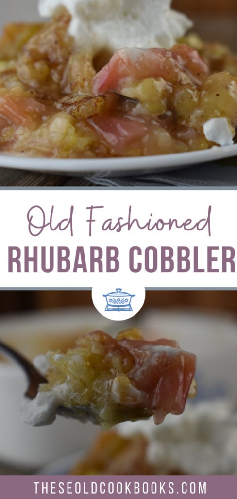 Eaten plain or with ice cream, you can't beat Old Fashioned Rhubarb Cobbler.  With few steps and simple ingredients, this recipe is a keeper.