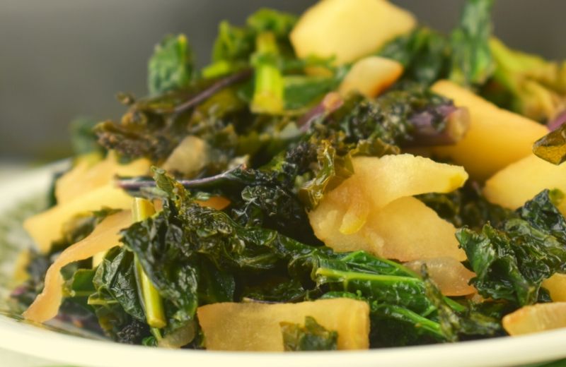 The Step By Step Guide To Sauteed Kale With Apples