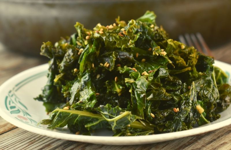 Sautéed Sesame Kale is a great alternative to regular wilted kale. The combination of sesame oil and toasted sesame seeds packs a powerful punch of flavor that will keep you begging for more.