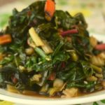 With a few simple ingredients, you can make this Simple Steamed Swiss Chard as tasty as it is beautiful. Garlic, onions, broth, olive oil, salt and pepper can quickly transform these greens into the perfect summer side dish. 