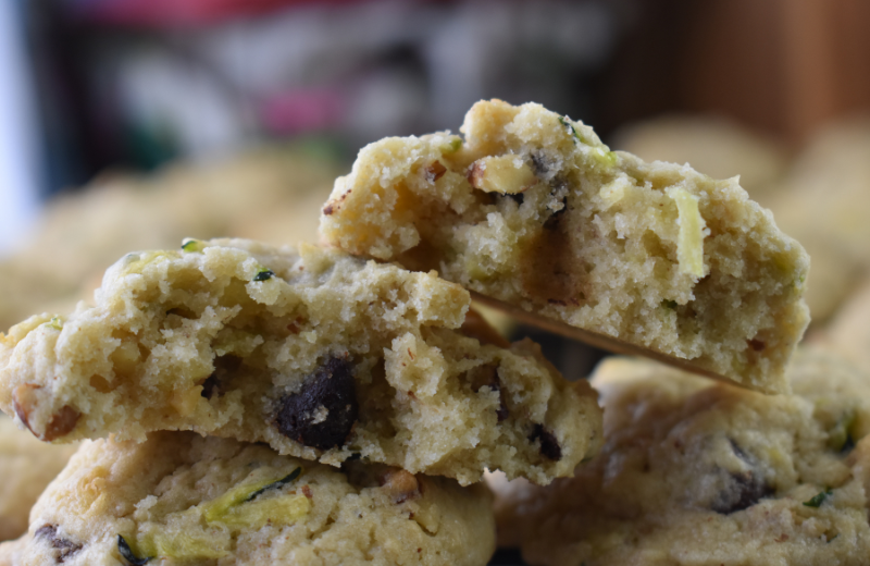 These chocolate chip zucchini cookies are super moist and are easy to make.