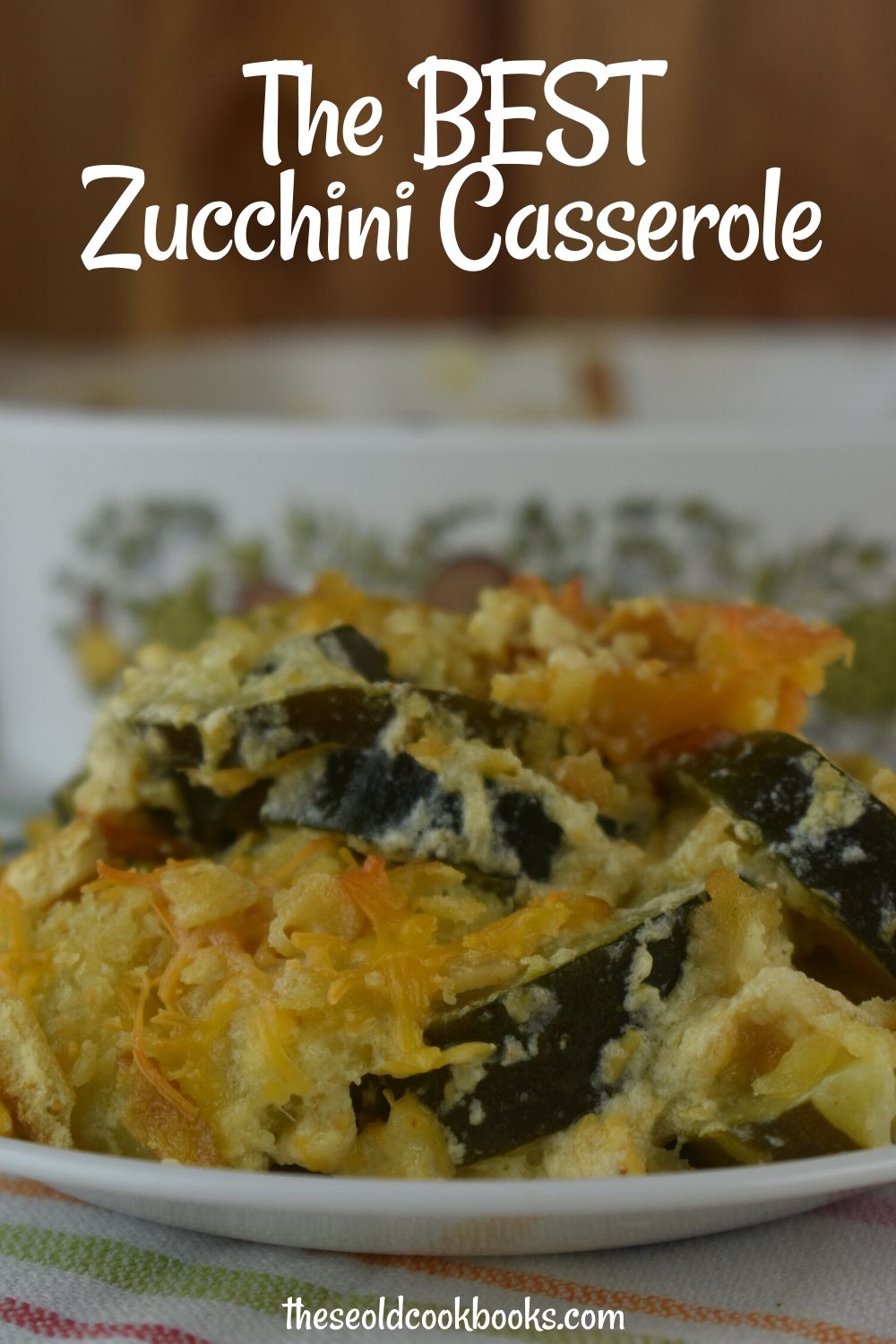 Sour Cream Zucchini Casserole is an easy side dish that combines a creamy, cheesy zucchini base with a crunchy Ritz cracker topping.