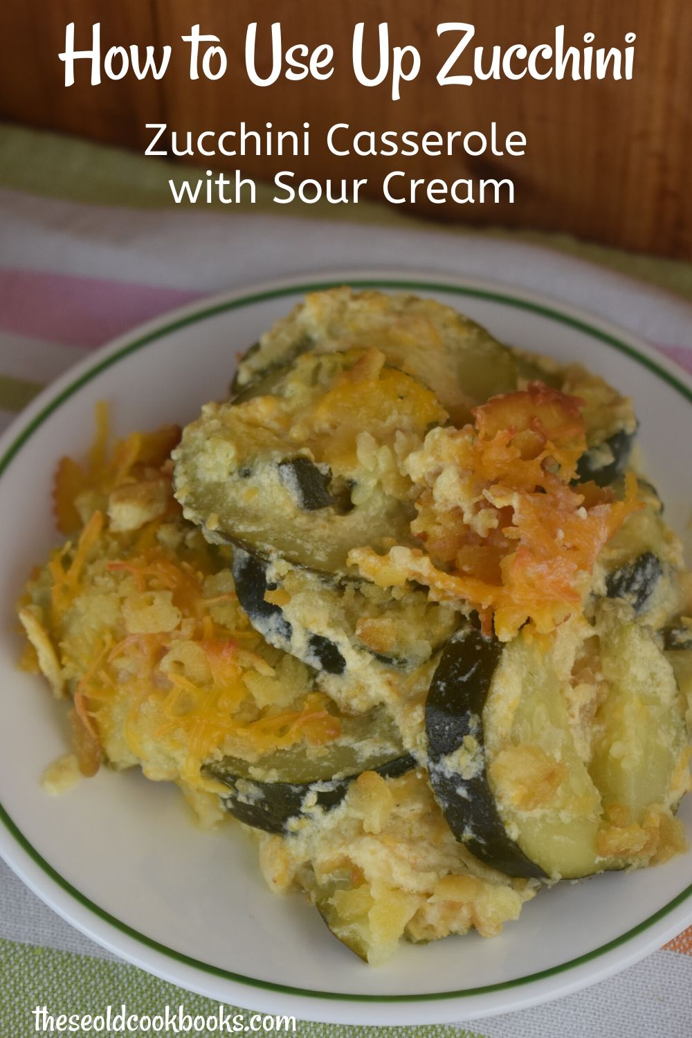 Sour Cream Zucchini Casserole is an easy side dish that combines a creamy, cheesy zucchini base with a crunchy Ritz cracker topping.