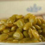 Baked Lima Bean Casserole is an old fashioned southern dish.  The best part is a sweet sour cream and brown sugar sauce that coats each and every Lima bean.