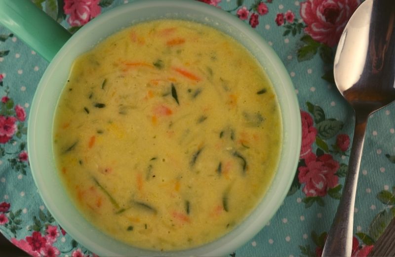 Cheesy Zucchini Soup