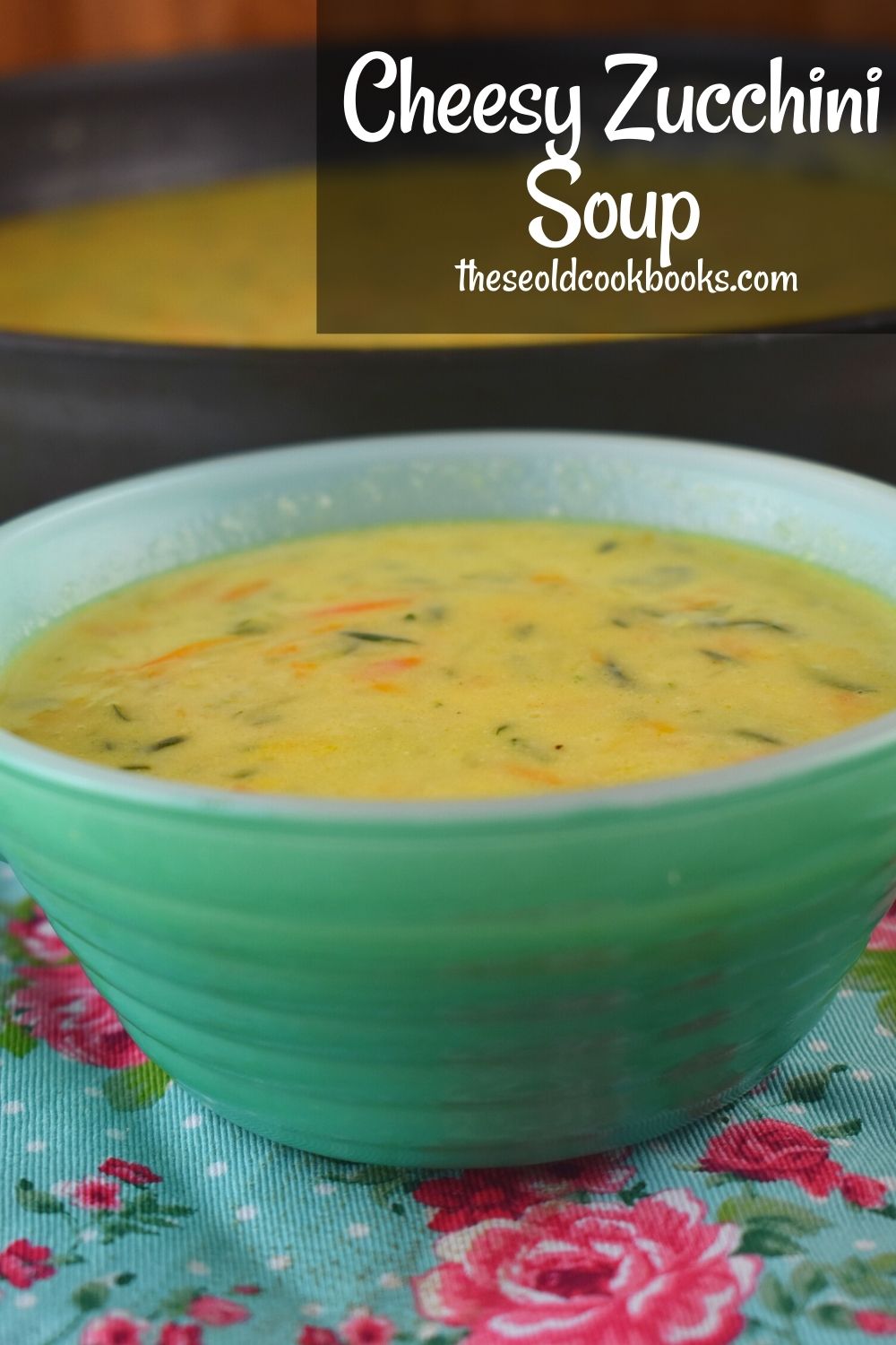 It's easy, it's cheesy, and it's a great way to use up some of your excess zucchini.  Cheesy Zucchini Soup is light enough for the summer months, or freeze your zucchini during summer, and pull it out for this recipe. 