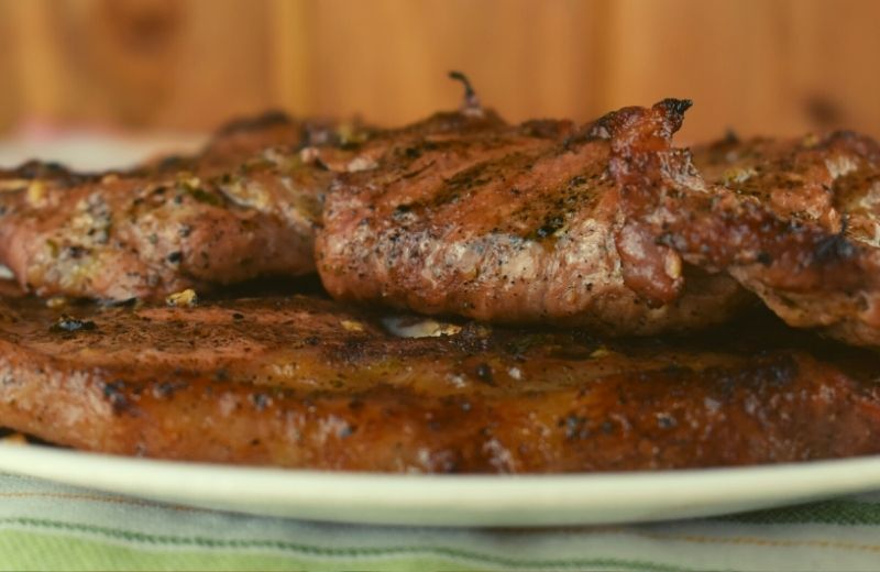 If you want to know how to make a pork marinade, look no farther. This Overnight Pork Marinade is great for pork steaks, pork chops or pork loin.  The result is tender, moist and flavorful piece of pork.
