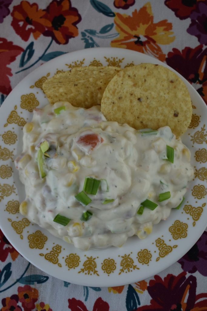 If you can open a couple cans, and drain the liquid, then you can conquer this mexicorn dip with mayonnaise. 