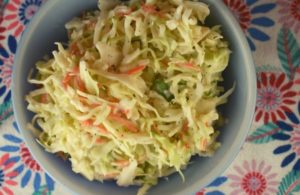 Simple Coleslaw goes together in a pinch for the perfect side dish.