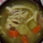 Aunt Peggy's Chicken Noodle Soup is a from-scratch recipe that starts with a whole chicken. The flavors are authentic and old fashioned, and it's certainly good for your soul on a cold winter day.