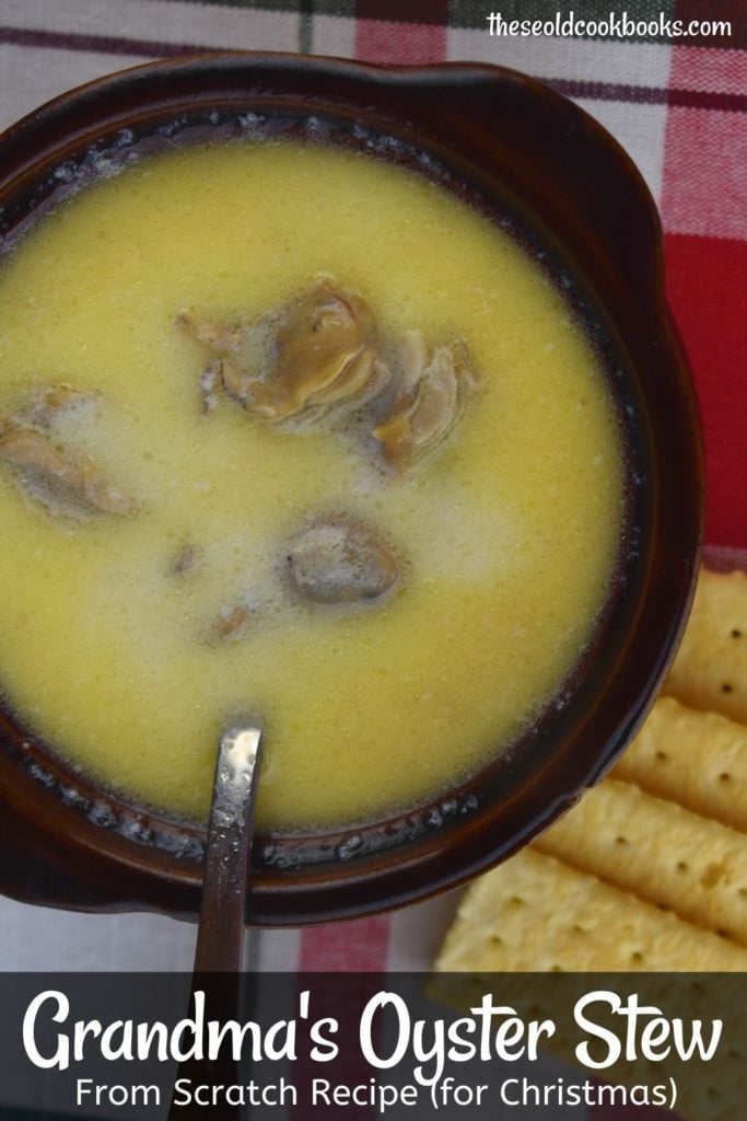 Grandma's Oyster Soup is a traditional Christmas menu item. Grab a sleeve of crackers and dig into this soup featuring oysters in a buttery-milk broth.