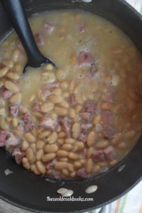 Ham and Beans with Randall Beans is a comfort food at its best.  Using canned beans and leftover ham results in a quick dinner; no one will know that it took a matter of minutes to make.