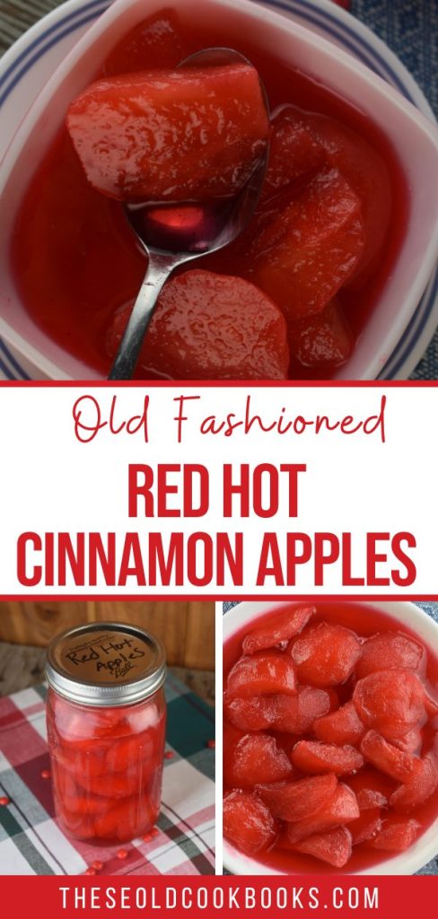 Red Hot Candies are not just for eating.  Instead, add them to an old fashioned classic stewed apples to create Red Hot Cinnamon Apples.  Eat these as a snack or a dessert. Either way, kids love them!