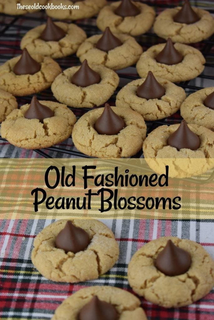 Old Fashioned Peanut Blossoms are called America's Favorite Christmas Cookie for a reason. They are the perfect marriage of peanut butter and chocolate, and kids go nuts for these classic holiday cookies. 