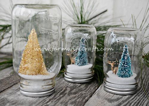 These DIY Snow Globes are a perfect handmade gift idea that your kids can help make.