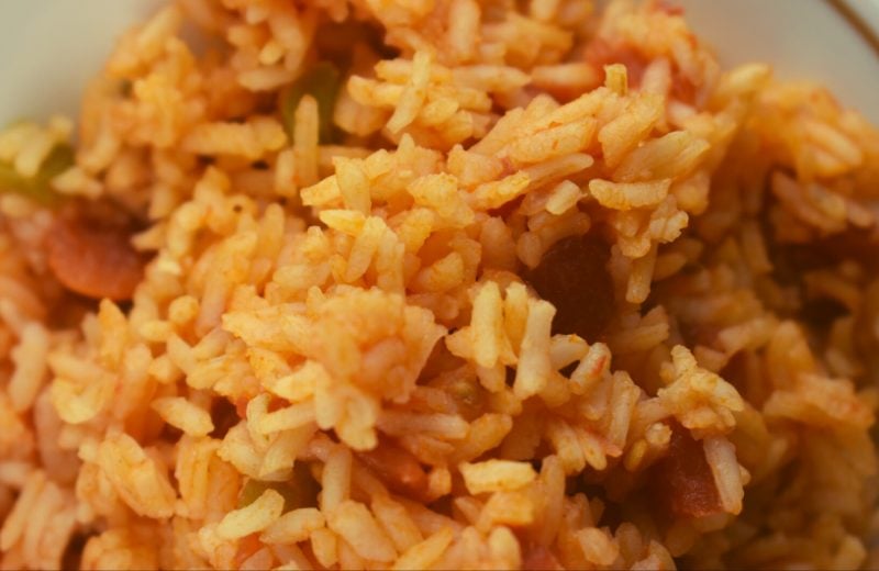 Authentic Spanish Rice may be traditional but it's also simple with just a handful of ingredients including long-grain white rice, water, chicken broth, tomato sauce and Rotel canned tomatoes. With a lot of stirring and a little patience, you too will master this easy side dish.