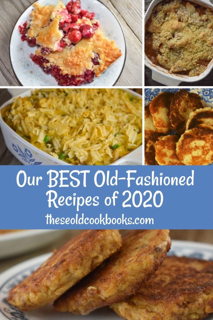 The top 10 recipes from 2020 on These Old Cookbooks range from delicious side dishes and crock pot meals to old-fashioned casseroles and desserts. In what has been an incredibly interesting year, we have seen several new recipes be embraced by our readers.