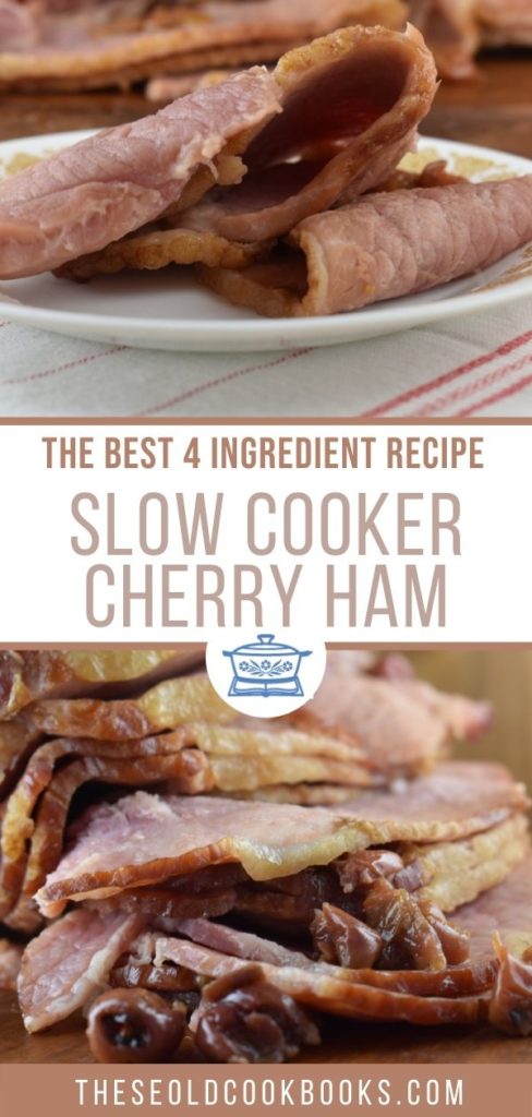 Crock Pot Cherry Ham is double the cherry flavor with an easy cherry glaze made of Cherry Pie Filling, Cherry Cola and brown sugar.  Don't forget to turn on the Crock Pot, and in 6 short hours, you'll have a sweet ham fit for any holiday.