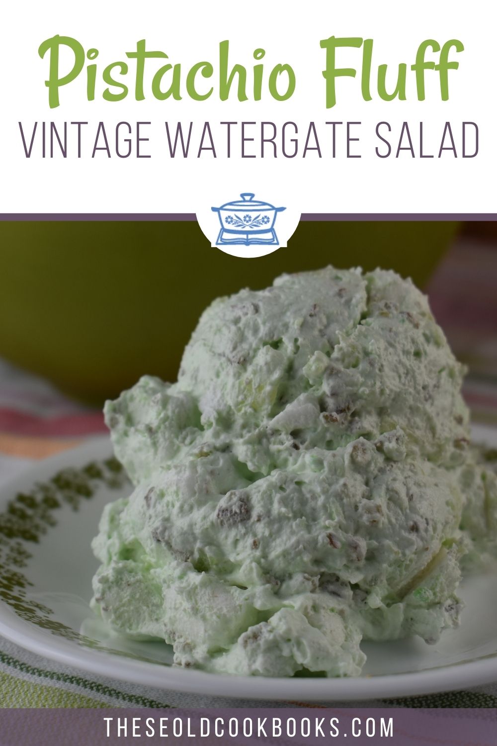 Watergate Salad Recipe with Pudding - These Old Cookbooks