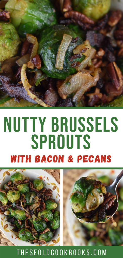 How do you get kids to eat their Brussel sprouts?  Make these Brussels sprouts with bacon and pecans!  Nutty Brussel Sprouts will change your opinion of these humble vegetables from yucky to yummy.