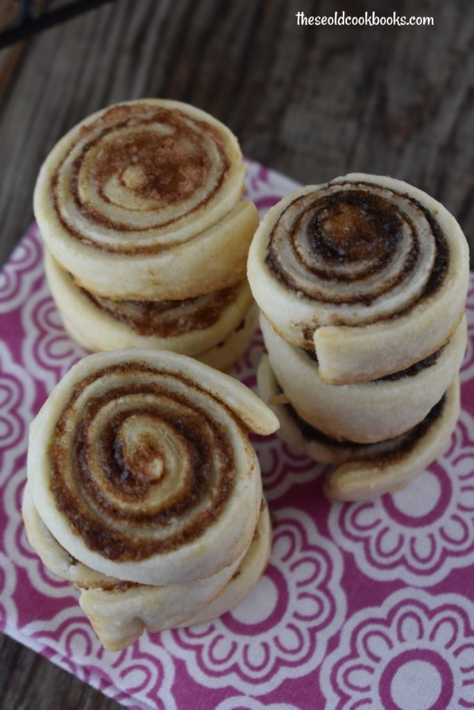 Pie Crust Pinwheels are an easy, shortcut recipe using leftover pie crust.  With three different filling options, these pie crust cookies come together in a pinch. 