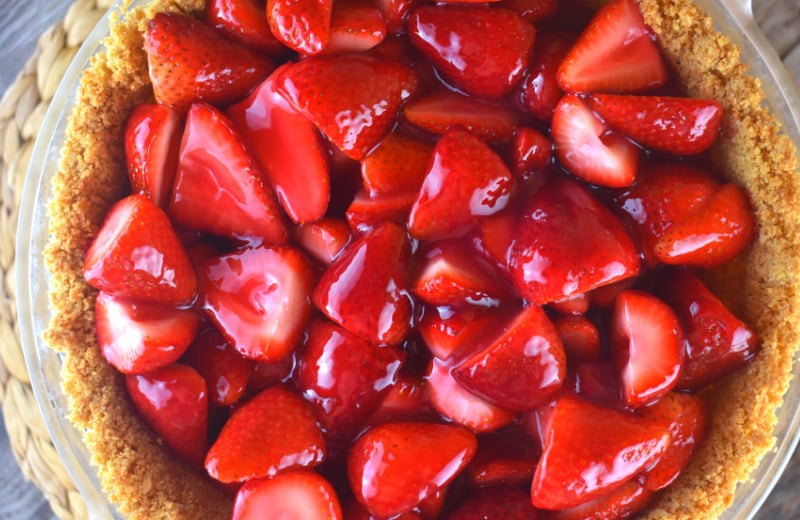 Grandma's Strawberry Pie is an old fashioned strawberry pie recipe using fresh strawberries.  Learn how to make strawberry pie filling from scratch with this easy recipe.