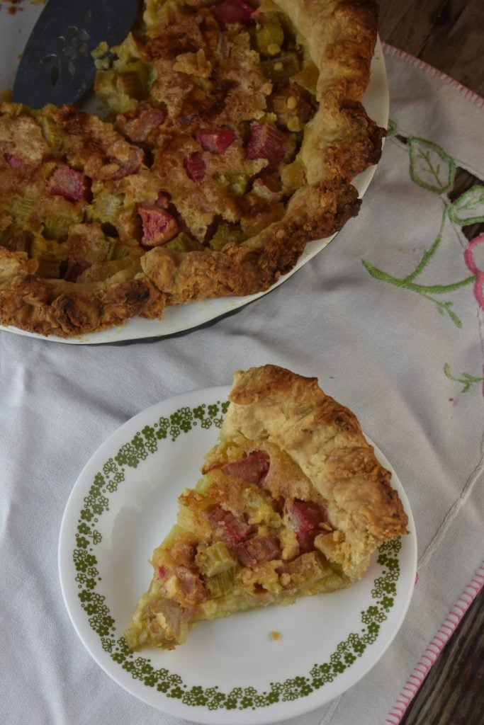 This classic rhubarb pie is easy to make.