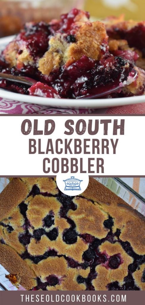 This Old-Fashioned Blackberry Cobbler features simple ingredients and is a perfect summertime dessert. Make it from scratch with fresh blackberries and you will have a new favorite summertime fruit cobbler dessert.