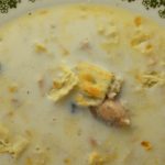 Canned Salmon Chowder is the easiest canned salmon soup recipe.  It's so simple with just canned salmon, butter, milk, salt and pepper. Grab a can of salmon at the store for this cheap dinner option.