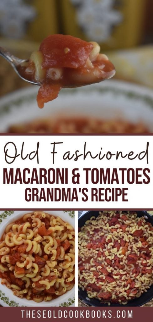 With a just a few simple ingredients such as canned tomatoes, elbow macaroni, sugar, salt and butter, you can recreate grandma's macaroni with tomatoes recipe.