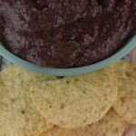 Simple Black Bean Dip is as easy as one, two three.  This pureed black bean dip with 3 ingredients is served cold with raw vegetables, crackers, tortilla chips or as a perfect condiment on a wrap, sandwich or any Mexican dish. 