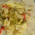 Amish Cabbage Chowder is a creamy cabbage soup recipe with carrots, potatoes and milk.  White cabbage soup tastes best served with crackers. 